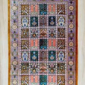 فرش تمام ابریشم-خشتی