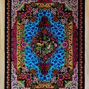 فرش تمام ابریشم-جنگلی