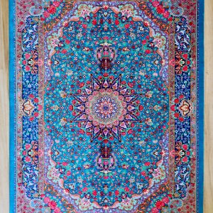 فرش تمام ابریشم-لچک ترنج