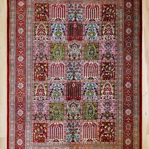 فرش تمام ابریشم-خشتی