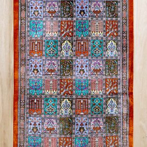 فرش تمام ابریشم-خشتی